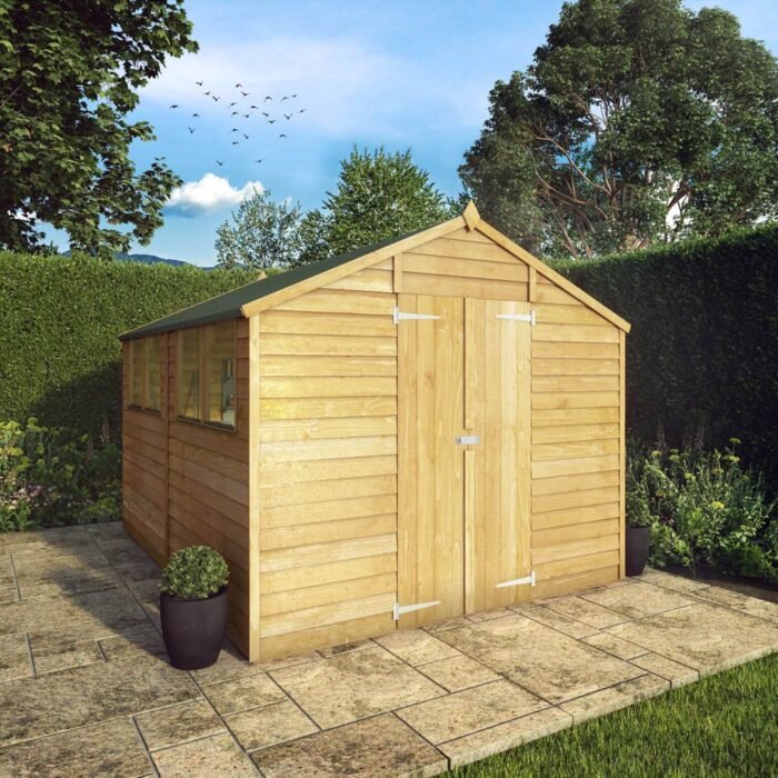Mercia 10 x 8ft Double Door Overlap Apex Shed - Image 8