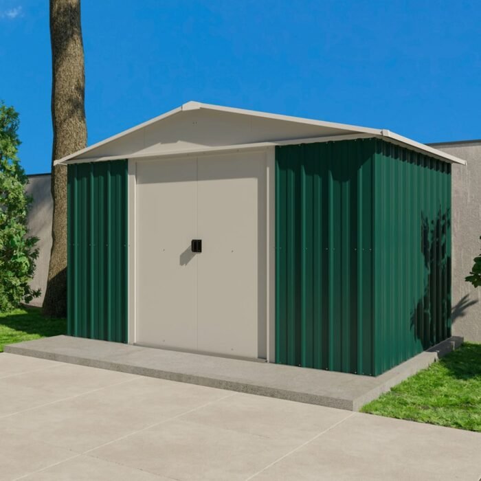 10' x 8' Yardmaster Green Metal Shed (3.03m x 2.37m) - Image 8