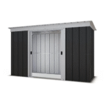 10' x 4' Yardmaster Castleton Anthracite Pent Metal Shed (2.98m x 1.19m)