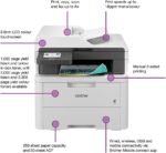 Brother MFC-L3740CDW All-in-one Colour Wireless LED Printer |Print, copy, scan & fax |USB 2.0 |A4|UK Plug - Image 2