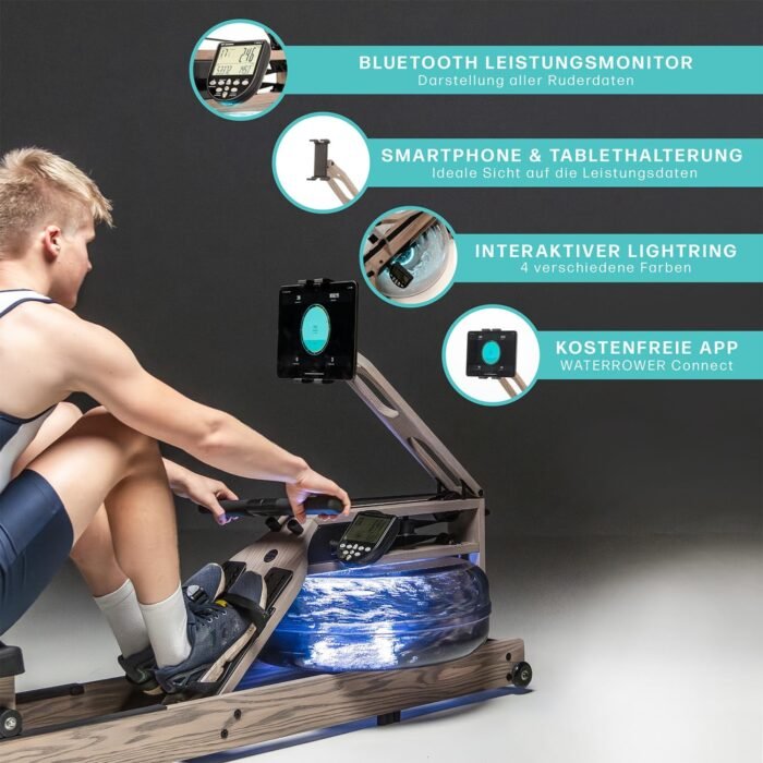 WaterRower Pure VR3 Rowing Machine - Image 6