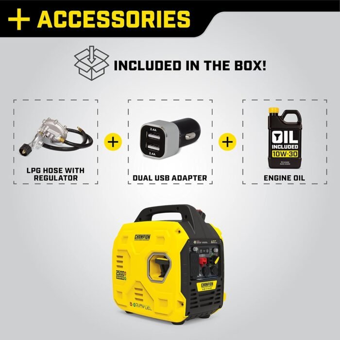 Champion 2500-Watt Ultralight Portable Inverter Generator - Image 12