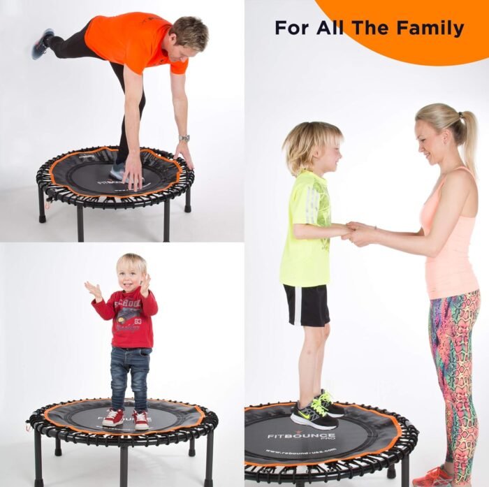 Rebound Fitness Fit Bounce Pro Mini Trampoline Fitness Rebounder - Image 5