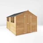 12' x 8' Wooden Value Overlap Apex Garden Shed - Image 7