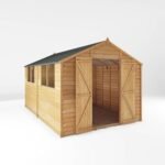 12' x 8' Wooden Value Overlap Apex Garden Shed - Image 8