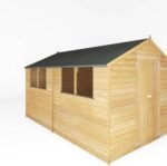 12' x 8' Wooden Value Overlap Apex Garden Shed - Image 4