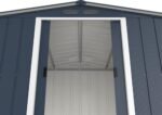Duramax ECO 8 x 8 (6.35 m2) Metal Garden Storage Shed, Hot-Dipped Galvanized Metal Garden Shed, Tool Storage Shed, Strong Reinforced Roof Structure, Maintenance-Free Metal Shed, Anthracite - Image 6