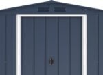 Duramax ECO 8 x 8 (6.35 m2) Metal Garden Storage Shed, Hot-Dipped Galvanized Metal Garden Shed, Tool Storage Shed, Strong Reinforced Roof Structure, Maintenance-Free Metal Shed, Anthracite - Image 7