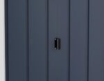 Duramax ECO 8 x 8 (6.35 m2) Metal Garden Storage Shed, Hot-Dipped Galvanized Metal Garden Shed, Tool Storage Shed, Strong Reinforced Roof Structure, Maintenance-Free Metal Shed, Anthracite - Image 8
