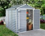 Palram Skylight Tool Shed, Grey, 230.5 x 185.5 x 217 cm - Image 2