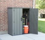 Lifetime 60209 Vertical Storage Shed (53 Cubic feet), Roof Brown, 74 x 142 x 174 cm - Image 8