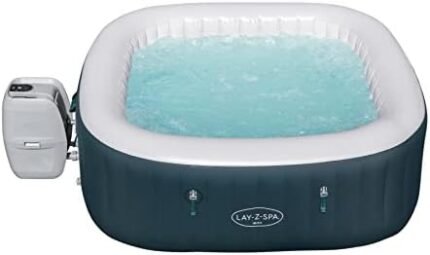 Lay-Z-Spa Ibiza Hot Tub 140, AirJet Massage System Inflatable Spa with Freeze Shield, 4-6 Person