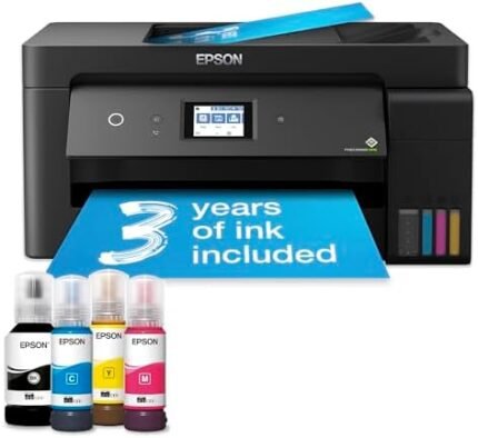 Epson EcoTank ET-15000 A3 Print/Scan/Copy Wi-Fi Ink Tank Printer, With Up To 2 Years Worth Of Ink Included, Black