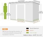 Outsunny 9 x 4ft Metal Garden Storage Shed - Image 8