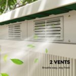 Outsunny 9 x 4ft Metal Garden Storage Shed - Image 9