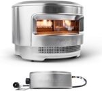 Solo Stove Pi Pizza Oven, Wood & Gas Burner | Incl. Stainless Steel Outdoor Pizza Maker, Wood Burning Assembly, Gas Burner, Cordierite Pizza Stone (13 mm thick), H: 38,4 cm x Dia: 52 cm, 13,8 kg