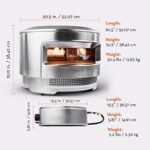 Solo Stove Pi Pizza Oven, Wood & Gas Burner | Incl. Stainless Steel Outdoor Pizza Maker, Wood Burning Assembly, Gas Burner, Cordierite Pizza Stone (13 mm thick), H: 38,4 cm x Dia: 52 cm, 13,8 kg - Image 9
