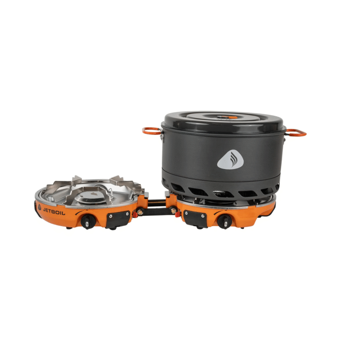 Jetboil Genesis Basecamp Camping and Overlanding Stove Cooking System with Camping Cookware Grey - Image 1