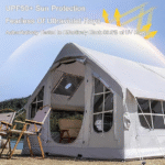 Inflatable Tent House 4-8 Person Family 4 Season Air Tent for Camping, Outdoor Blow Up Tents with Pump Stove Jack Hole Easy Setup - Image 4
