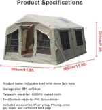 Sport Tent 4 Season 5-6 Person Deluxe Family Tent Camping Tent with Separate Living And Sleeping Area,3000mm Waterproof - Image 5