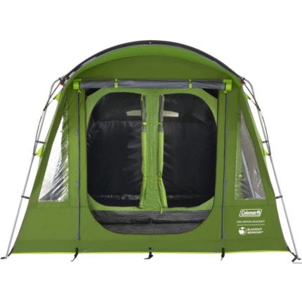 Coleman Oak Canyon 4 BlackOut Tent | 4 Man Family Tunnel Tent with 2 Special Darkened Bedrooms and Living area
