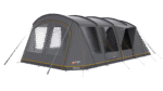 Vango Keswick 600 Family Tent, 6 Person Family Tent with Enclosed Front Porch, Double Living Area, Lights-Out Bedrooms