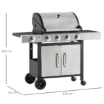 35633 4-Burner Propane Gas Grill - Image 5