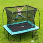 10 x 7.5ft Jump Power Rectangle Trampoline Enclosure Net and Trampoline Mat - Image 8