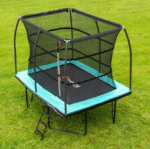 10 x 7.5ft Jump Power Rectangle Trampoline Enclosure Net and Trampoline Mat - Image 4